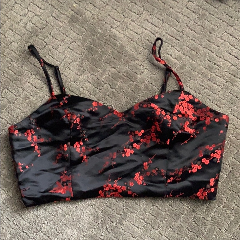 Forever 21 Japanese Blossom crop top